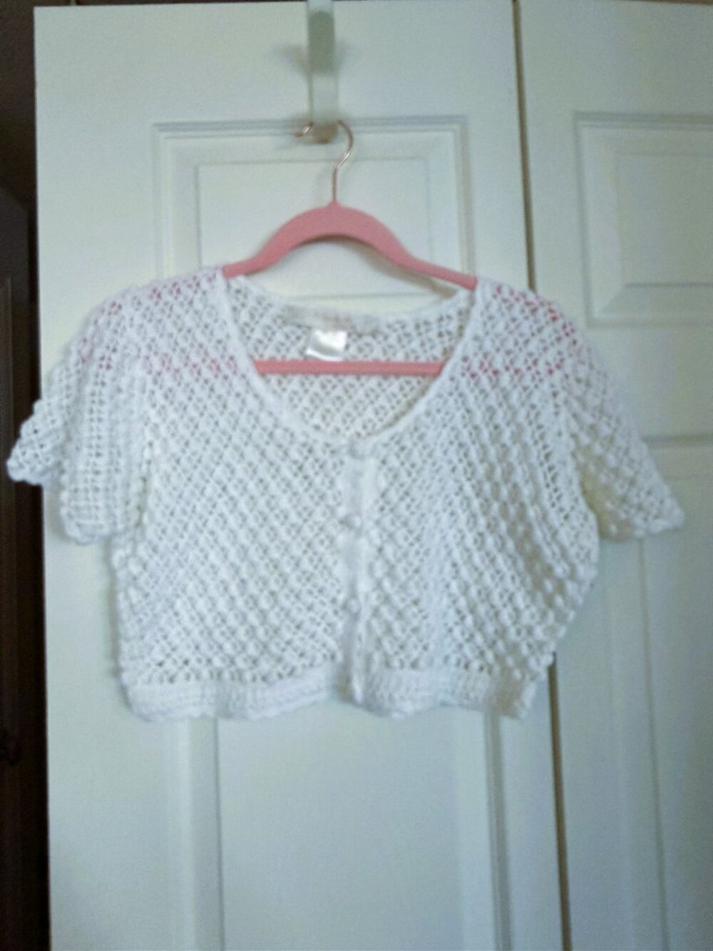 Crochet cropped sweater/shrug